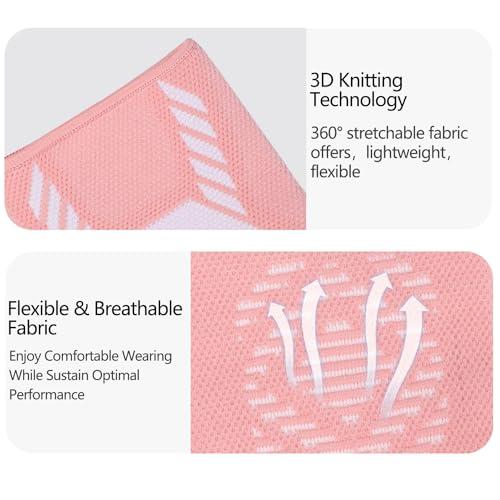 Cinlitek Cinlitek Elbow Support Brace for Women and Men,Elbow Compression Sleeve, for Golfers Elbow, Tennis Elbow, Arthritis, Weightlifting, Tendonitis,Gym,Workouts,Reduce Joint Pain(Pink, X-Large)