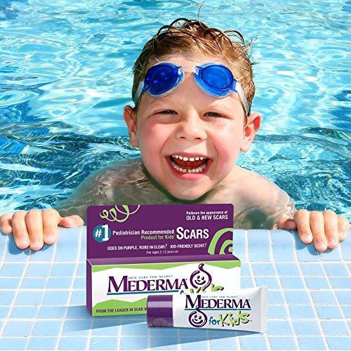 Mederma Mederma Kids Skin Care - Reduces the Appearance of Scars, 1 Pediatrician Recommended Product for Kids' Scars, Goes on Purple, Rubs in Clear, Kid-Friendly Scent, 0.7 Oz (Package May Vary)