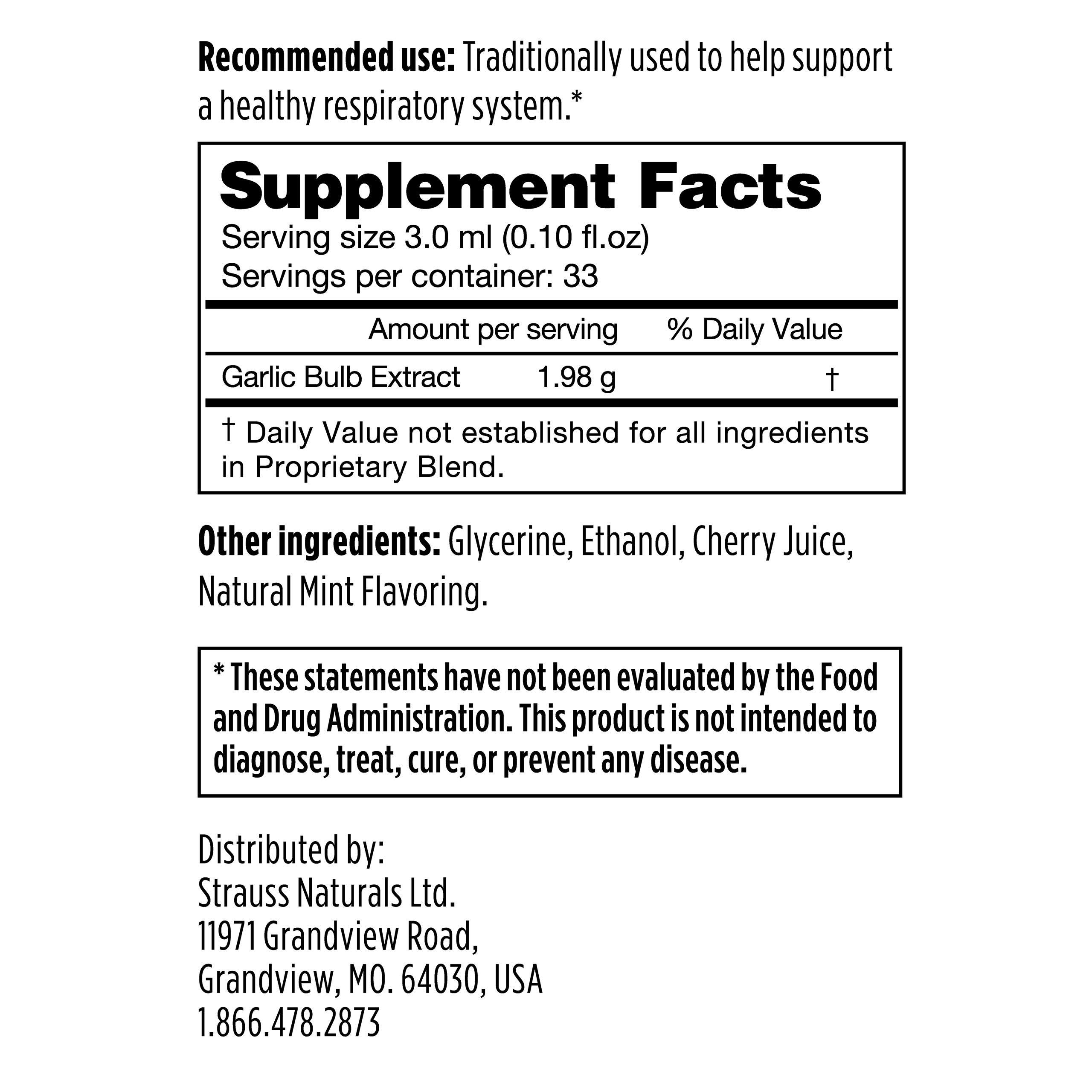 Strauss Heartdrops Strauss Naturals Coldstorm Drops – Immune & Respiratory Systems Support Supplements with Arctic Cherry Flavor, Natural Formula, Gluten-Free, Soy-Free, and Non-GMO, 3.4 fl oz