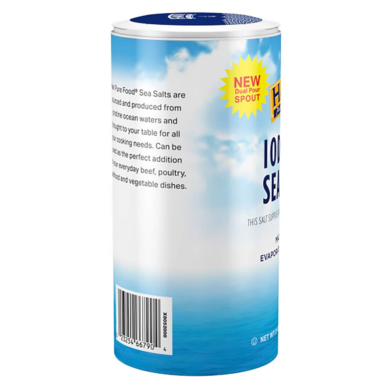 Hain Hain Pure Foods Iodized Sea Salt, 21 Oz
