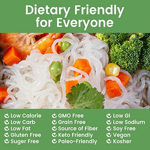 Hethstia Hethstia 12-Pack Konjac Noodle Diet Spaghetti and Shirataki Rice Paleo-Friendly, Sugar Free, Gluten-Free, Low Calorie and Vegan