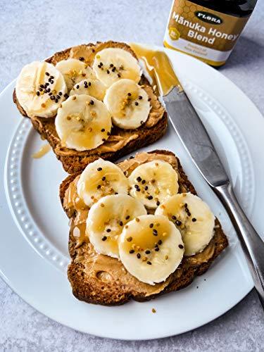 Flora Flora - Mnuka Honey Blend MGO 30+, New Zealand Honey, 100% Traceable MGO,Natural Healing, Sore Throat Relief, Aids Digestion, 17.6-oz. Jar