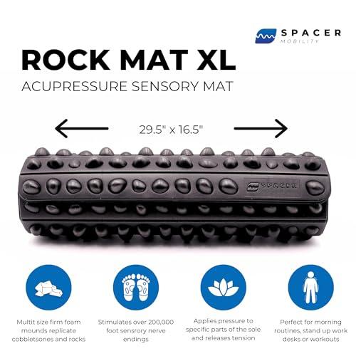 Spacer Mobility Spacer Mobility Rock Mat XL Therapeutic Foot Massage Mat Helps Stimulate Nerve Endings, & Improve Proprioception.