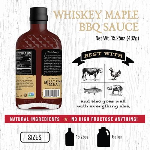 Rufus Teague Rufus Teague - Whiskey Maple BBQ Sauce - Premium Barbecue Sauce - 15.25 oz. Bottles - 4 Pack
