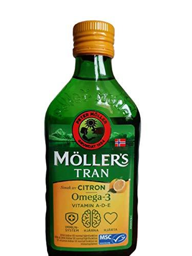 Möllers Möllers Tran Cod Liver Oil 250 ml/ 8.45 fl oz | Citron Flavor | Omega-3 | Fish Liver Oil