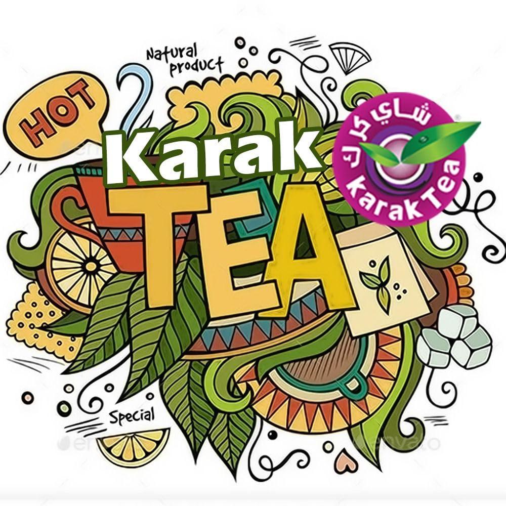 Karak KARAK TEA Premix Powder SACHETS 200 G (Saffron) each packet 10 sachets