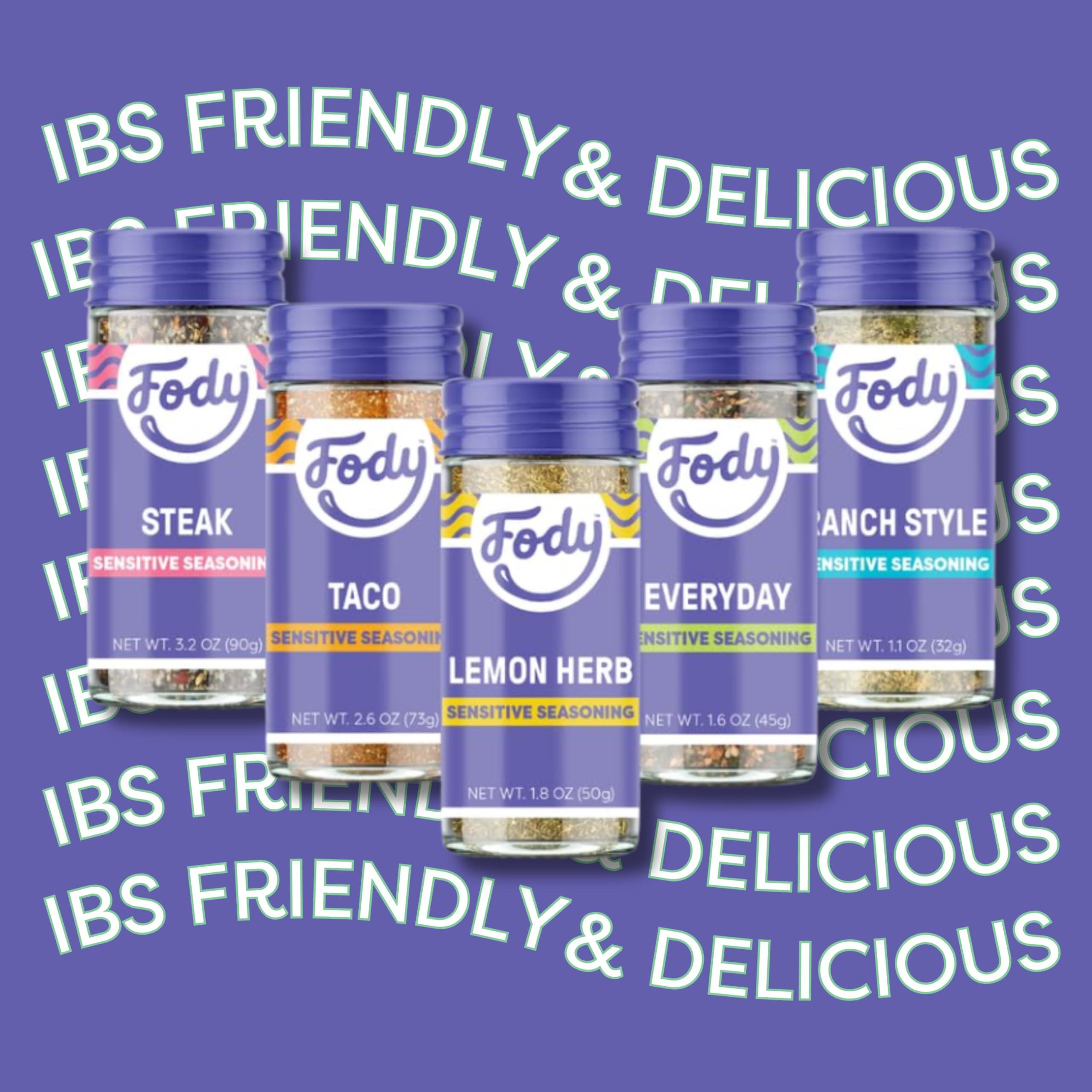 Fody Fody Foods Variety Seasoning Pack, Great for Grilling, Low Fodmap Certified, Sensitive Recipe, Gut & IBS Friendly, Pack of 5