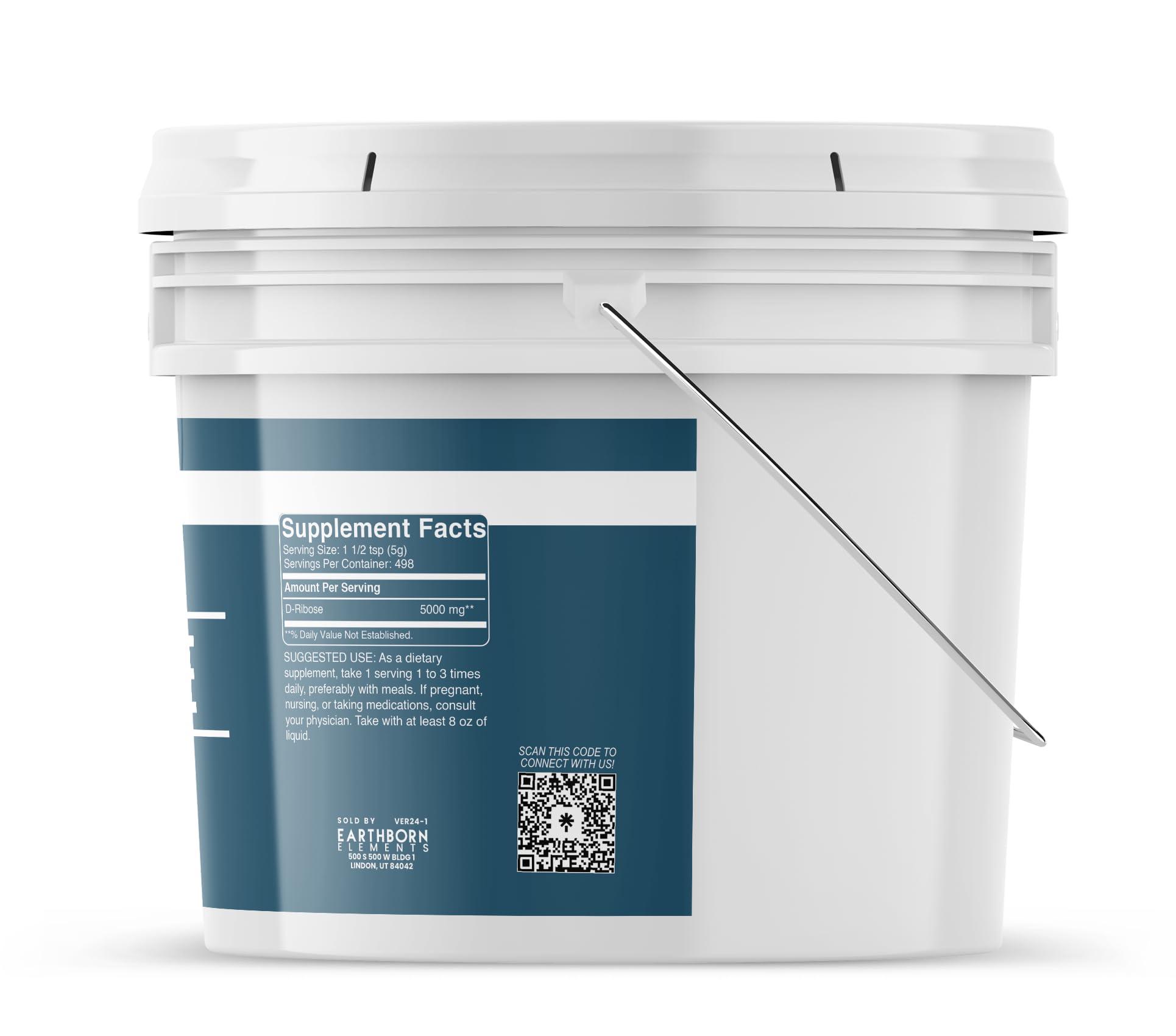 Earthborn Elements Earthborn Elements D-Ribose 1 Gallon, Pure & Undiluted, Dietary Supplement