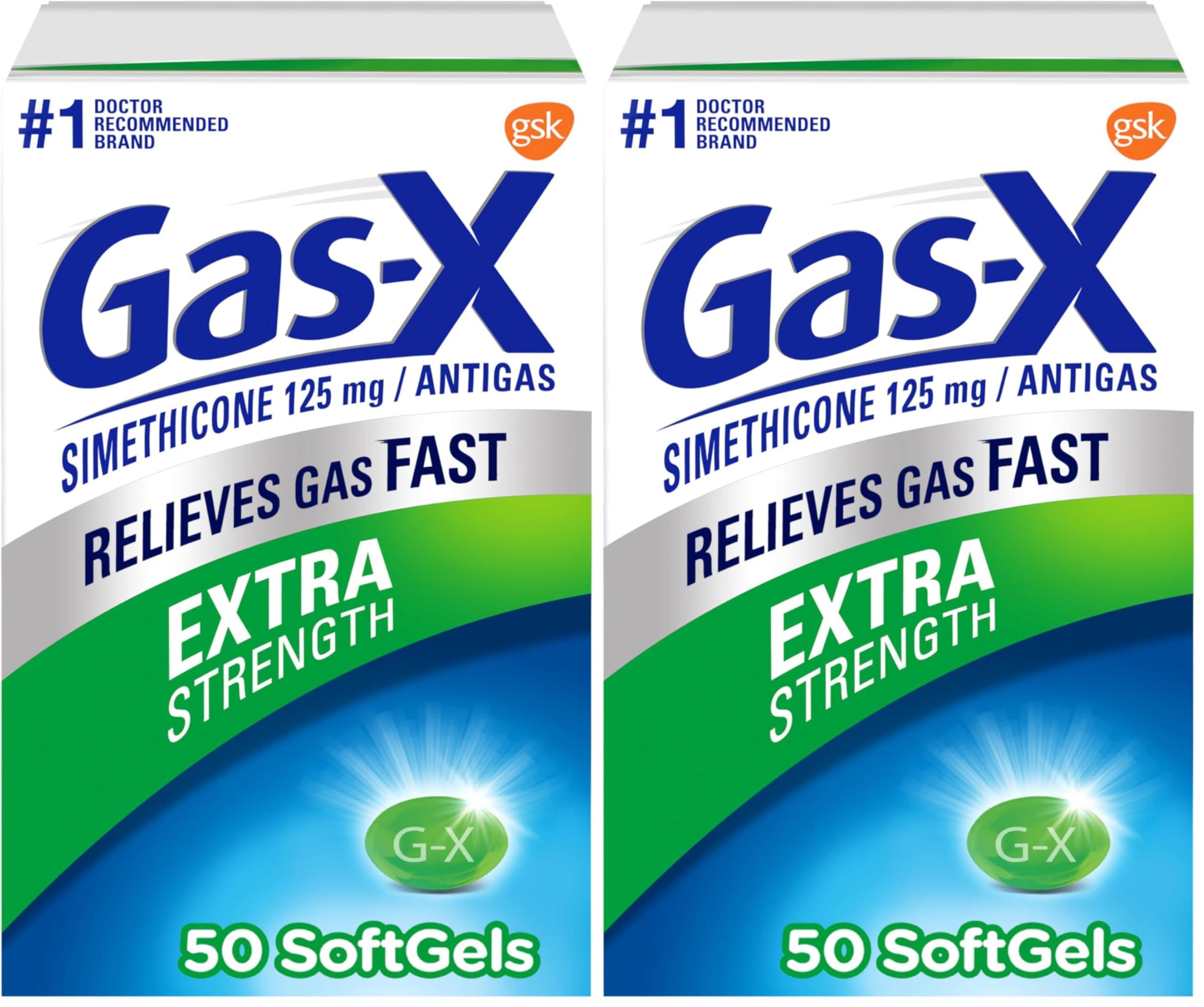 Gas-X Gas-X Extra Strength Gas Relief Softgels with Simethicone 125 mg - 50 Count (Pack of 2)