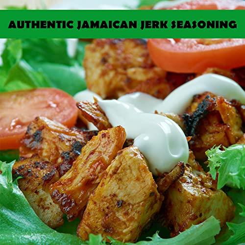 Eaton's Eaton's Authentic Jamaican Jerk Seasoning - Easy to Use, Spicy, and Flavorful Caribbean Jerk Seasoning, BBQ Rub, Grilled Chicken Seasoning or Marinade with Jerk Cooking Recipe eBook (Scotch Bonnet)