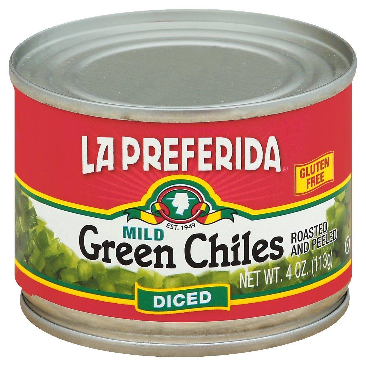 LA PREFERIDA La Preferida Mild Green Chilies, Diced, 4 Ounce