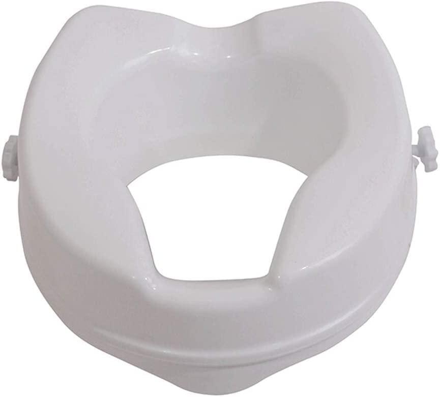 Aidapt Aidapt Raised Toilet Seat with 2\", 4\" or 6\" Elevation, Sturdy Comfortable Construction, Easy to Fit Lock on System with no Tools Required, (Eligible for VAT Relief)