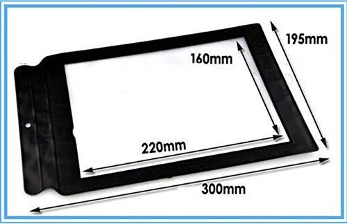 Goldweather Goldweather Lighted Magnifying Glass for Reading, A4 Full Page Magnifier Lens - Handheld Magnifying Glass Aid Lens Fresnel Ne (Black)