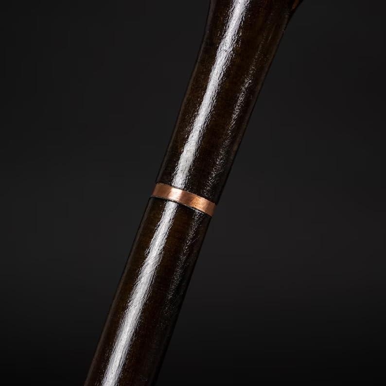 SHAIMPERIAL SHAIMPERIAL Handmade Ergonomic Wooden Walking Cane for Men and Women Fancy Gift Classic Derby Walking Handmade Exotic Wood Walking Cane Vintage Walking Cane Gift for Christmas,