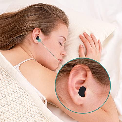 LiteTour 100 Pair Earplugs for Noise Cancelling Ultra Soft Foam Ear Plugs for Sleeping Noise Blocking Earplugs for Study Work Black Color