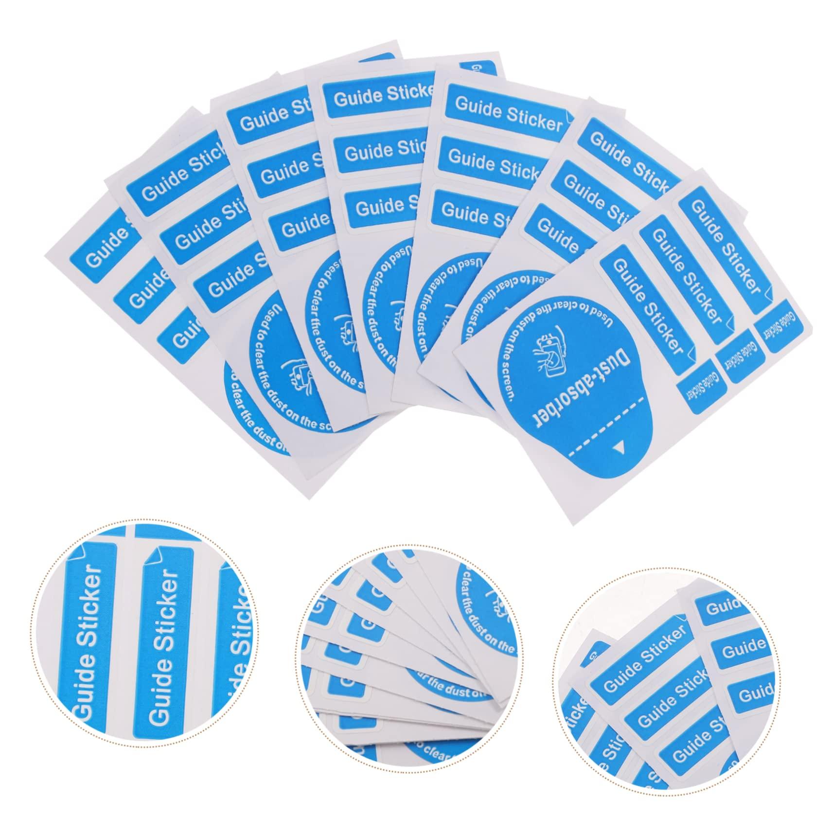ORFOFE ORFOFE 400pcs Film Dust Removal Sticker Cleaning Tool Telephone Dedust Sticker for Phone Laptop Sticker Screen Removal Sticker Dust Remover Phone Dedust Sticker Blue Lens Paper