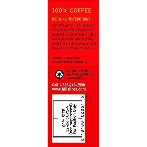 Hills Bros Hills Bros Perfect Balance Ground Coffee, Medium Roast,Full-Bodied Classic Rich Taste, Half the Caffeine, 23 Oz