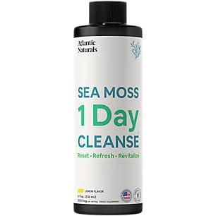 Atlantic Naturals Atlantic Naturals - 1 Day Colon Cleanse Full Body Detox Drink - Sea Moss Supplement for Women & Men, Gut Health, Kidney & Liver Immune Energy Enhancer Gut Cleanse - Lemon Flavor Juice, 8 fl oz