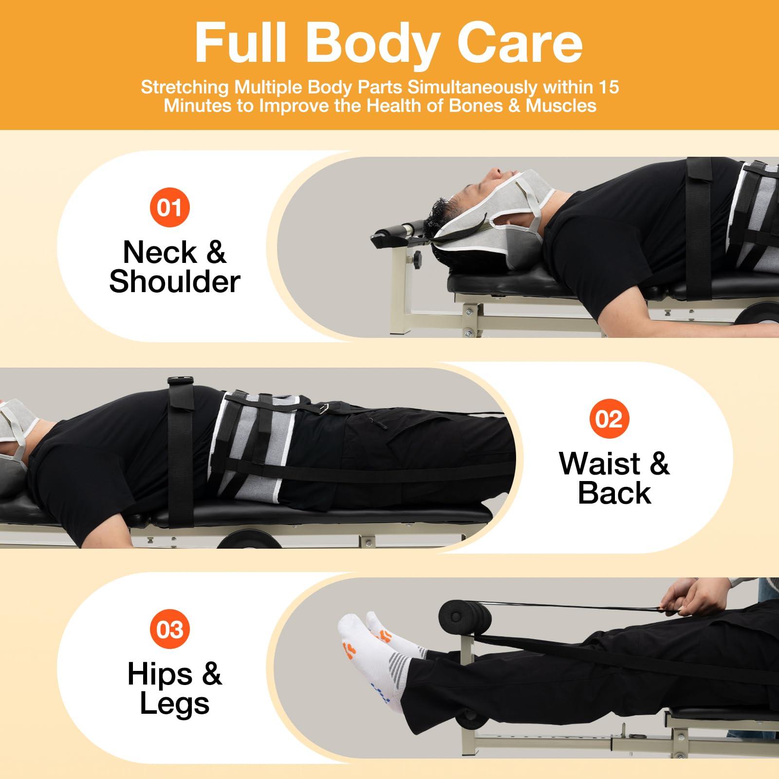 Omosiroi Cervical Tractor Multifunctional Cervical stretchers Traction Bed Stretching Tool Device Folding Physiotherapy Body stretchers Equipment