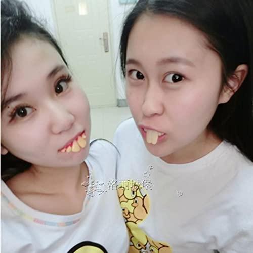 JZRH JZRH Dog False Teeth Rabbit Teeth Rabbit Vampire Buck Teeth Funny Weird Zombie Halloween Tiger Teeth Set Teeth Props