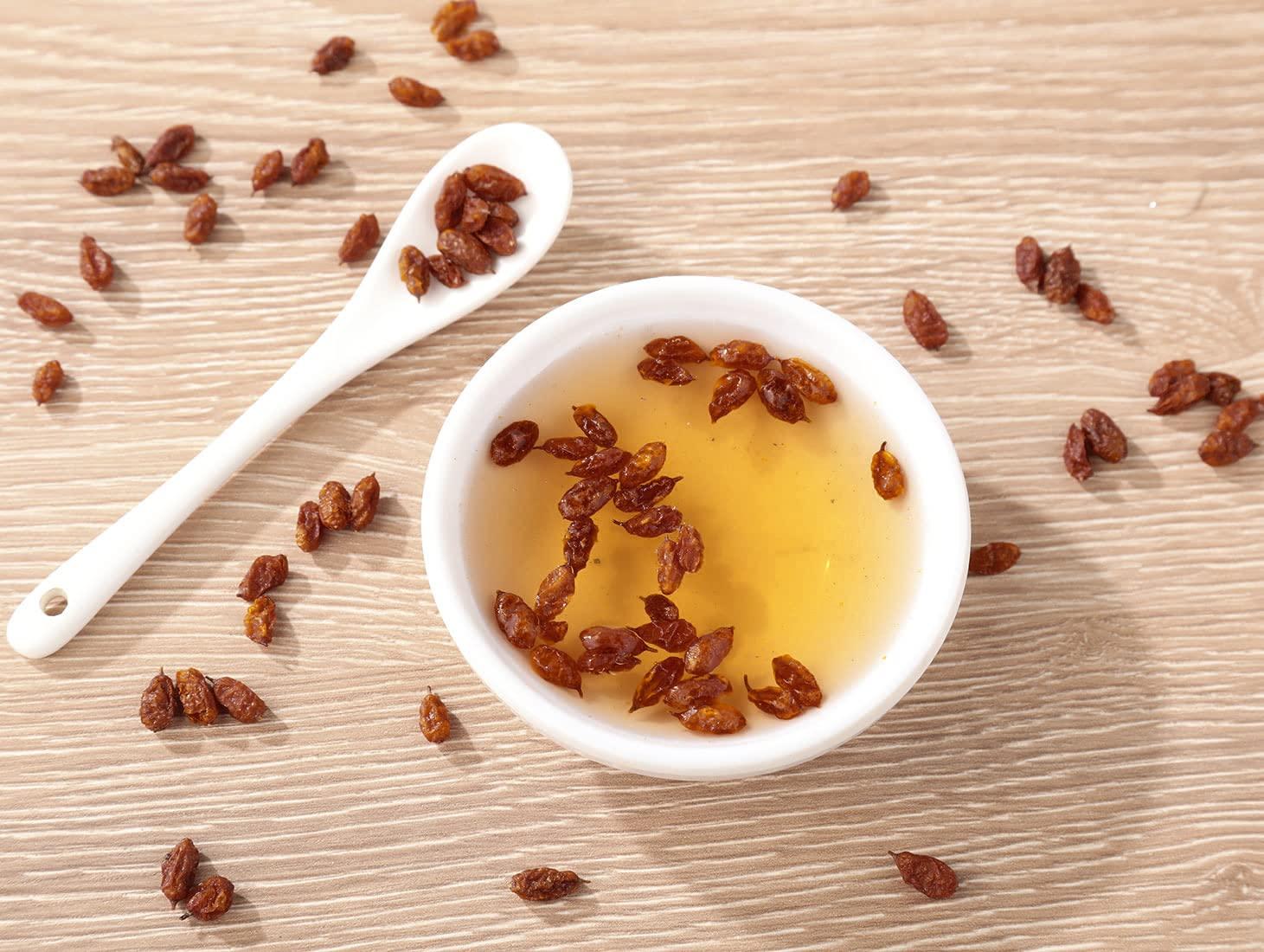 ULTHMOK Premium Dried Sea Buckthorn Berries 8 Oz/227g.Natural & No Additives Sea Buckthorn Tea,??,Hand Picked Whole Berry Fruit.