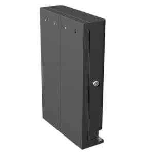 GG Golden Group International Tampon & sanitary napkin free vending dispenser for public restroom, steel cabinet with lock, wall mountable, gray SD9000GY