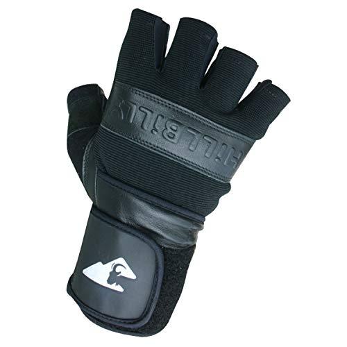 Hillbilly protective gear Hillbilly Wrist Guard Gloves - Half Finger (Black, Small)