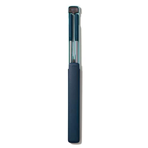 OXO OXO Good Grips Stainless Steel 4 Piece Reusable Straw Set with Case - Green