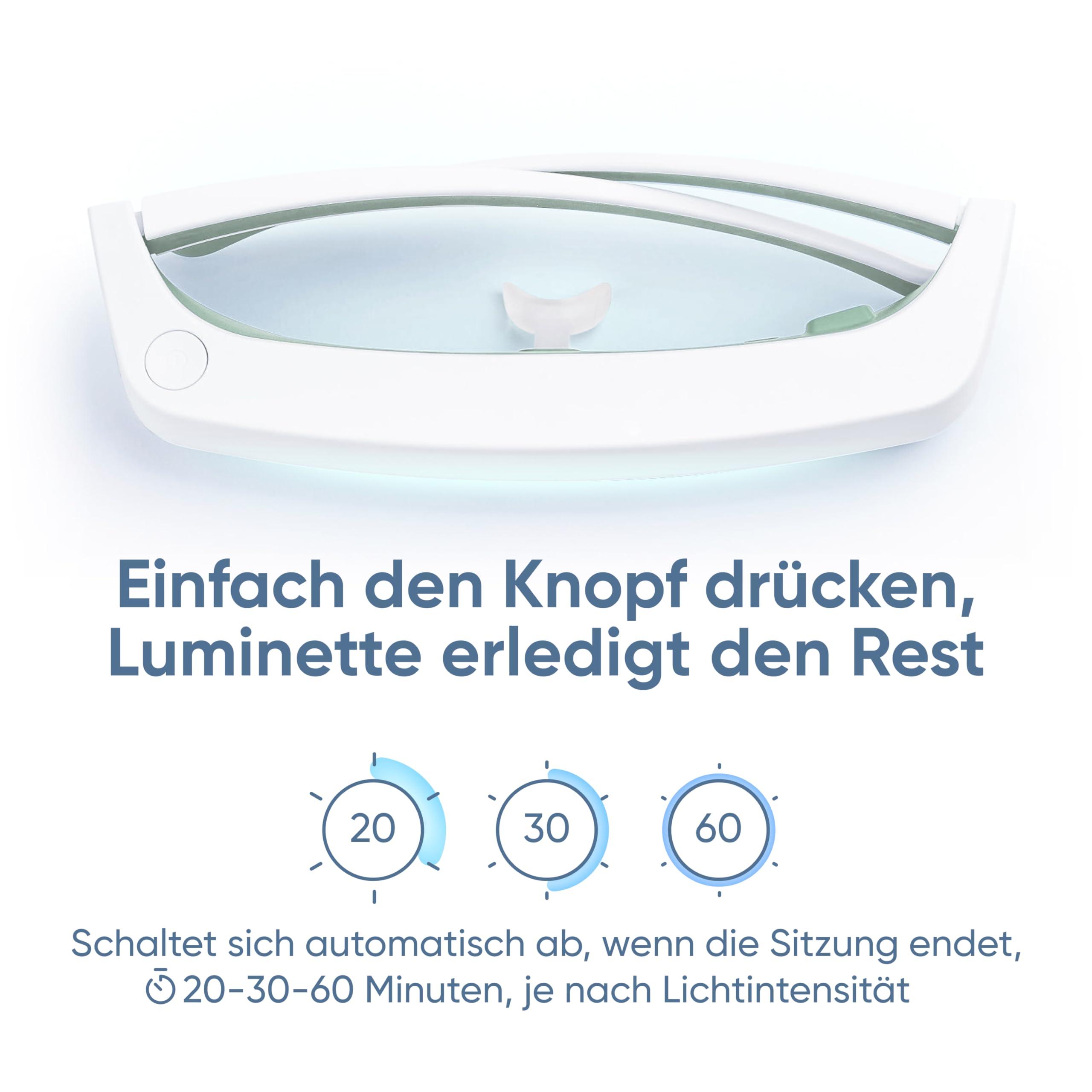 luminette Luminette 3 Light Therapy Glasses - Wearable Light Therapy Lamp - Natural Relief for Sleep Problems, Seasonal Mood Disorders & Jet lag - Portable Daylight Lamp (Green)