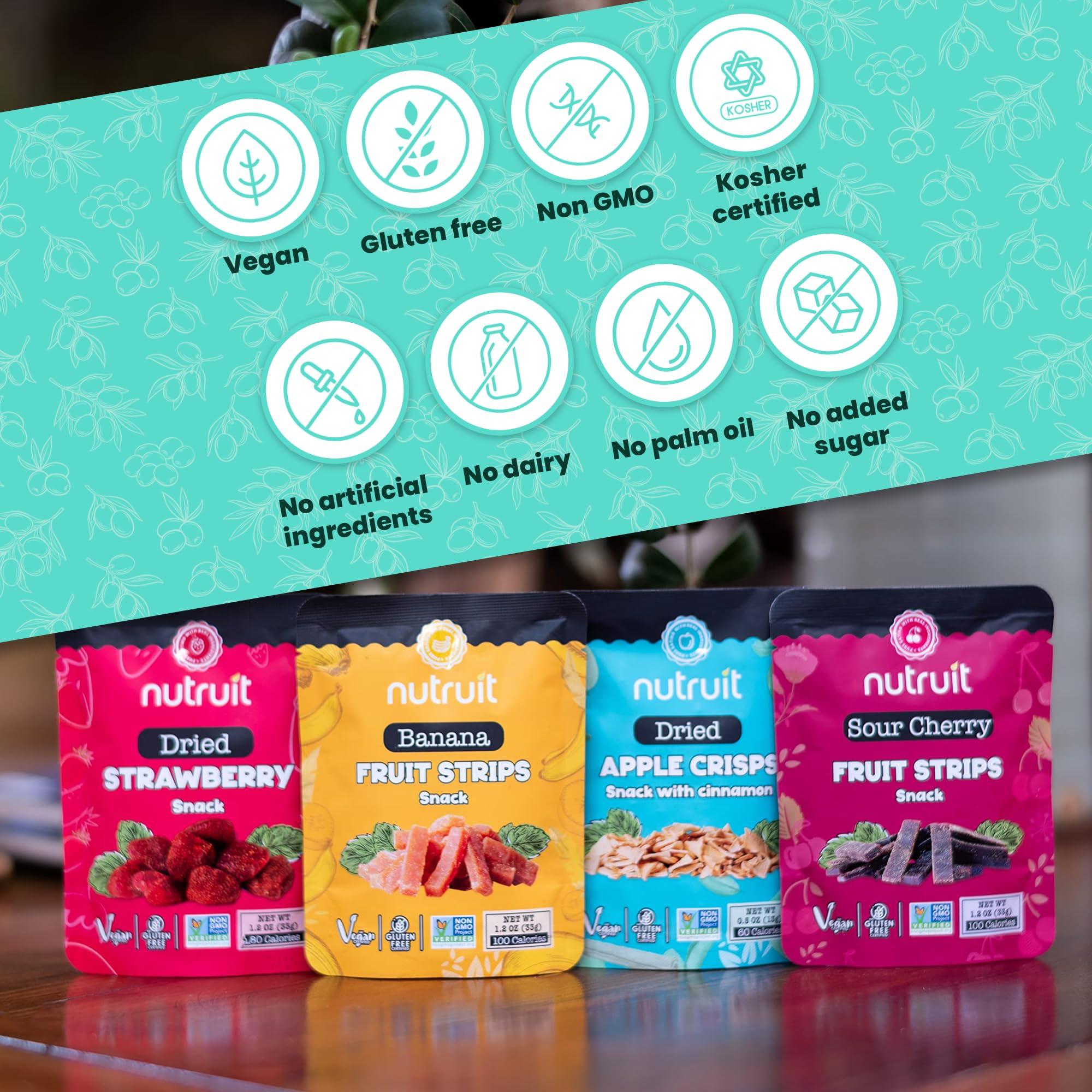 nutruit Nutruit Gourmet Healthy Snacks - 32 Pack MEGA Variety Box - Vegan, Gluten Free, Non-GMO Bulk Snacks - Kosher, High Protein, High Fiber, Plant-Based Healthy Snack - 1.2oz Packs