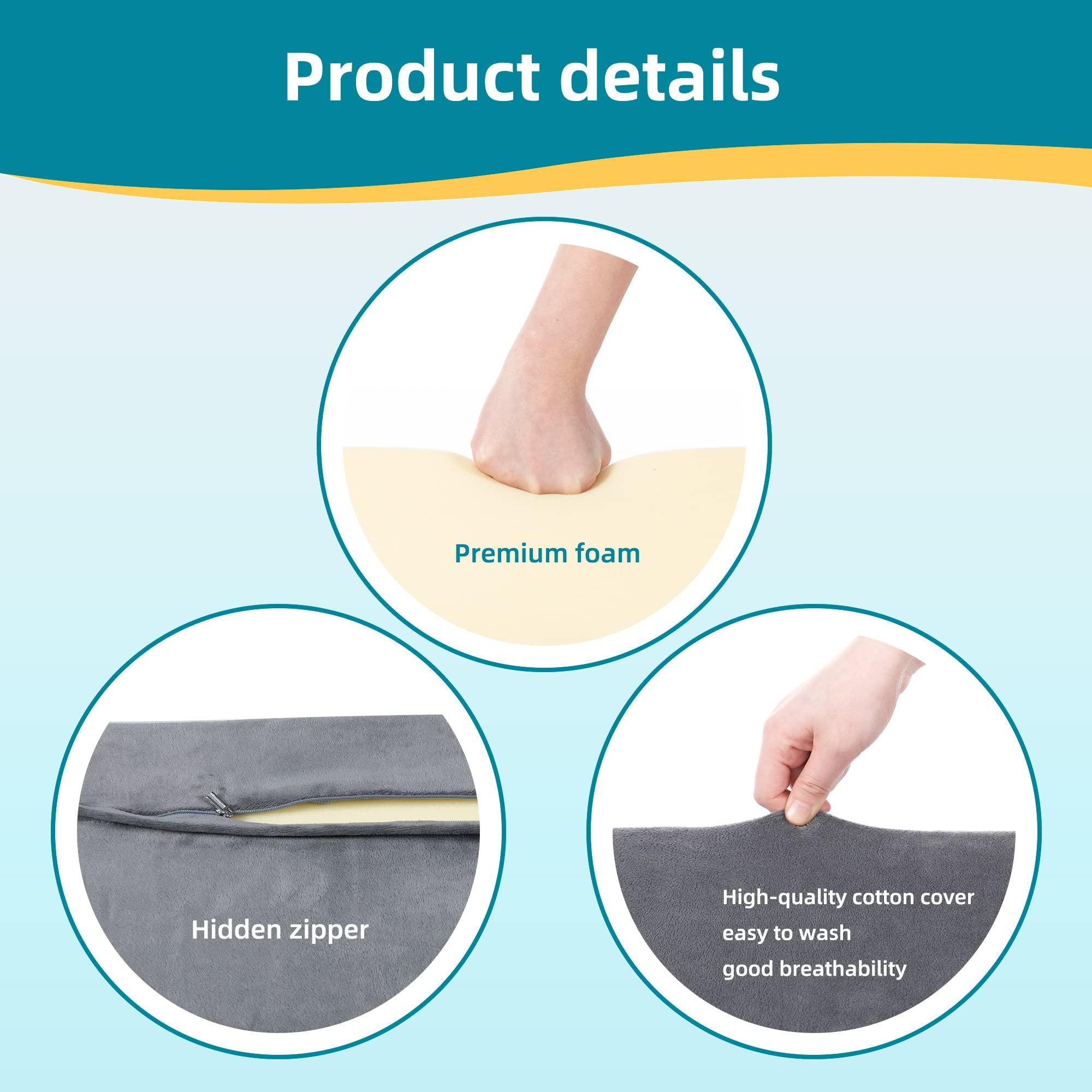 Fanwer Fanwer Bed Wedges & Body Positioners for Elderly (3 in 1),40 Degree Triangle Wedges for Bed Positioning,Triangle Pillow for After Surgery, Wedges for Bedsores,Wedge Pillow for Positioning
