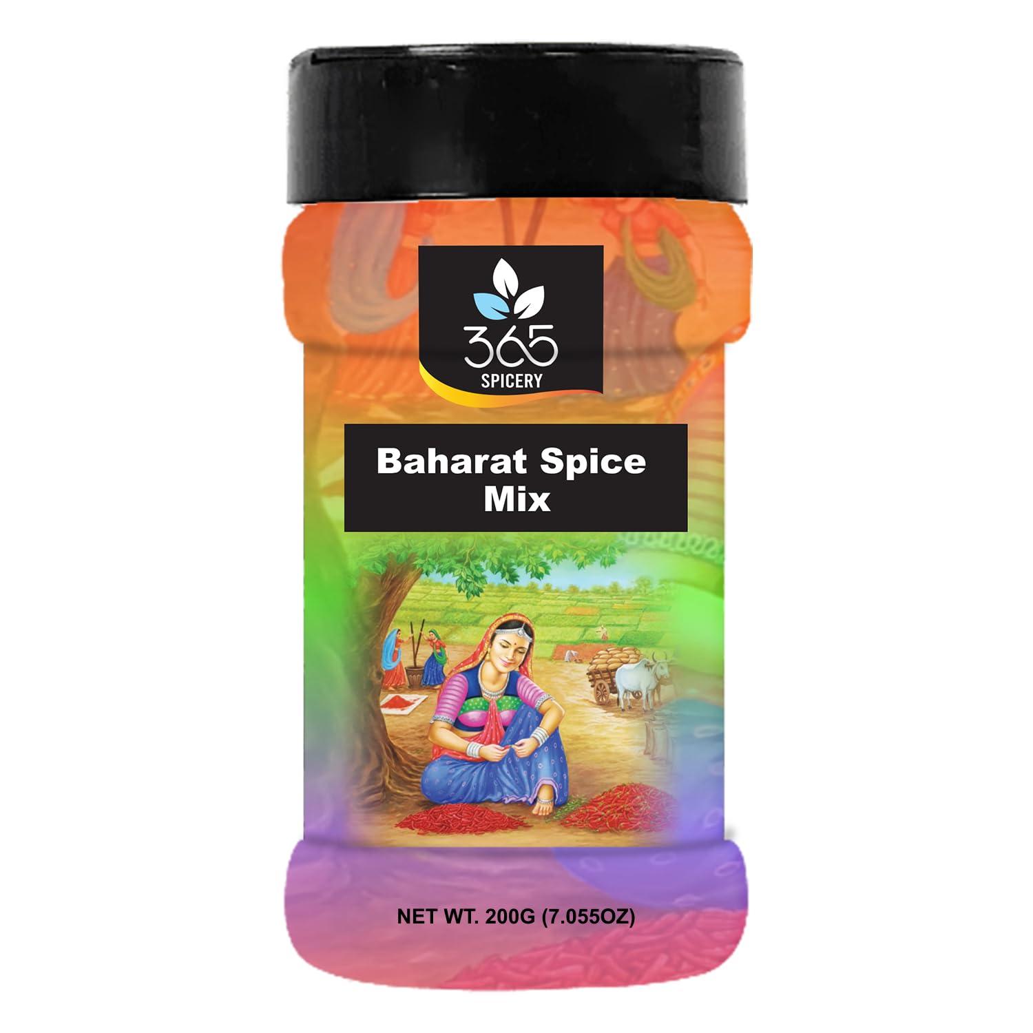 365 Spicery 365 Spicery Baharat Spice Mix Masala I All-Natural I Vegan I NON-GMO, Healthy I Homemade Powdered I Ready to Eat I Special for Indian Cooking I All Seasonings Masalas (200gm Jar)