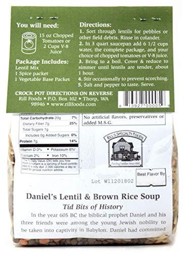 Rill Foods Rill Foods Daniel's Lentil & Brown Rice Soup Mix 12.7 oz each (2-Pack)