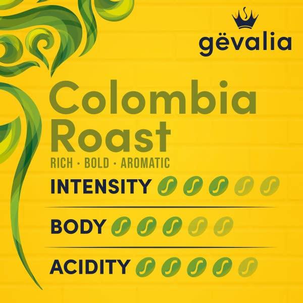 Gevalia Gevalia Colombia Blend Medium Roast K-Cup Coffee Pods (84 Pods) with Gevalia Cappuccino K-Cup Coffee Pods with Froth Packets (6 Pods and Froth Packets)