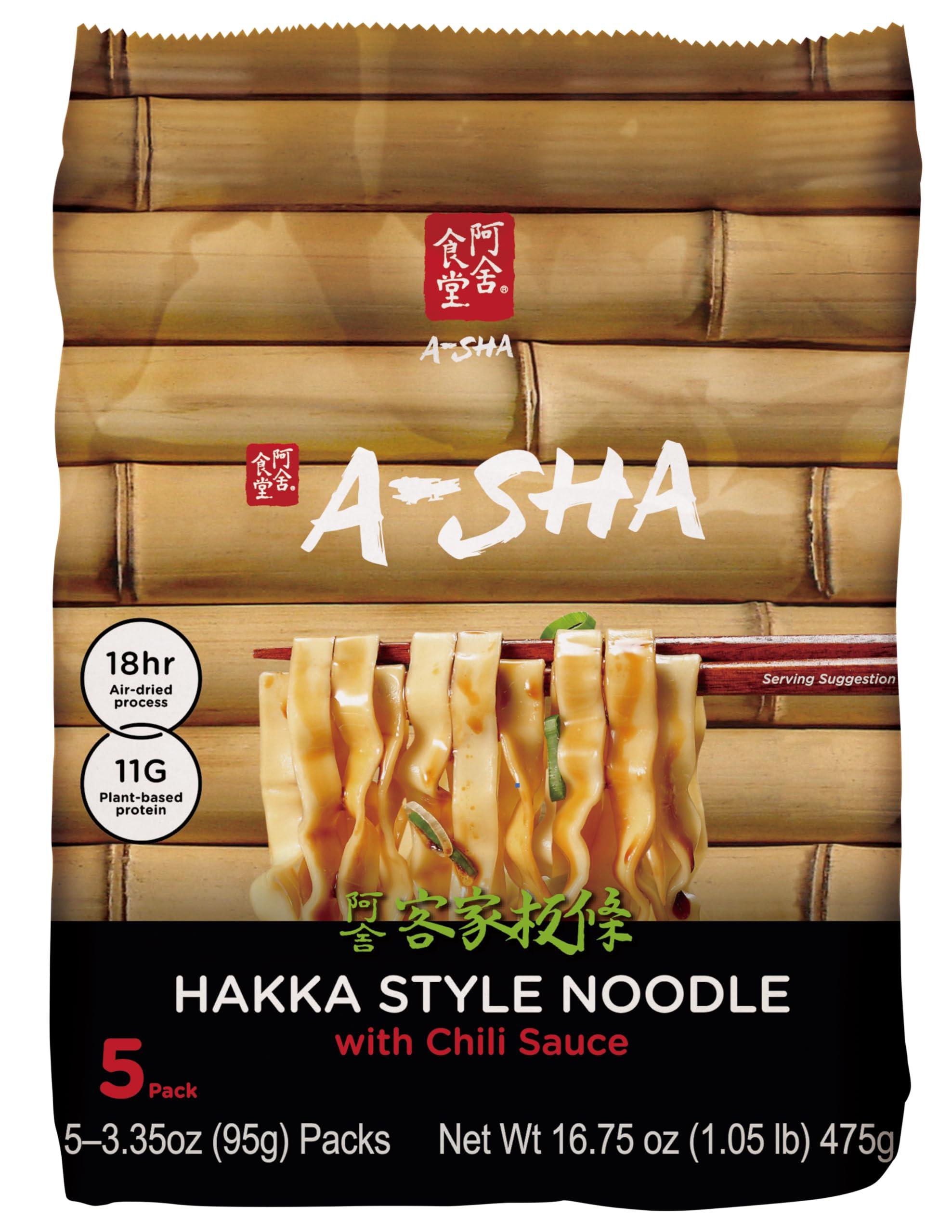 A-SHA A-Sha Healthy Asian Instant Noodles with Sauce Pack | Best Sellers Variety Bundle | Vegan, Air Dried, High Protein | Great For Ramen, Stir Fry, Wok | 4 Flavors, 19 Packs