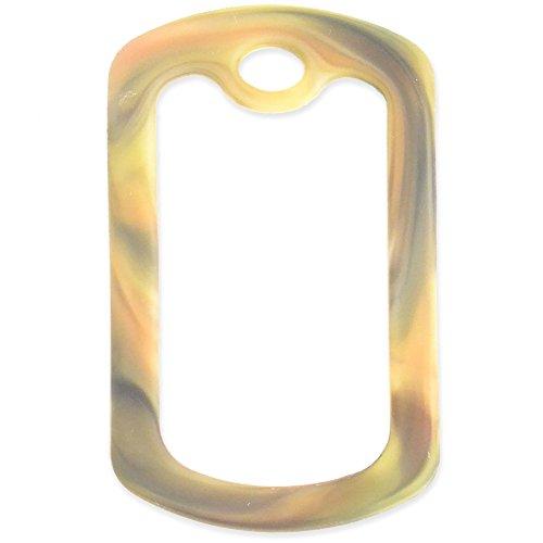 Goods For Giving Dairy Allergy Medical Alert ID Necklace with Pink Tag, Camo Forest Silencer, and 30'' USA Chain - 154 Color Choices