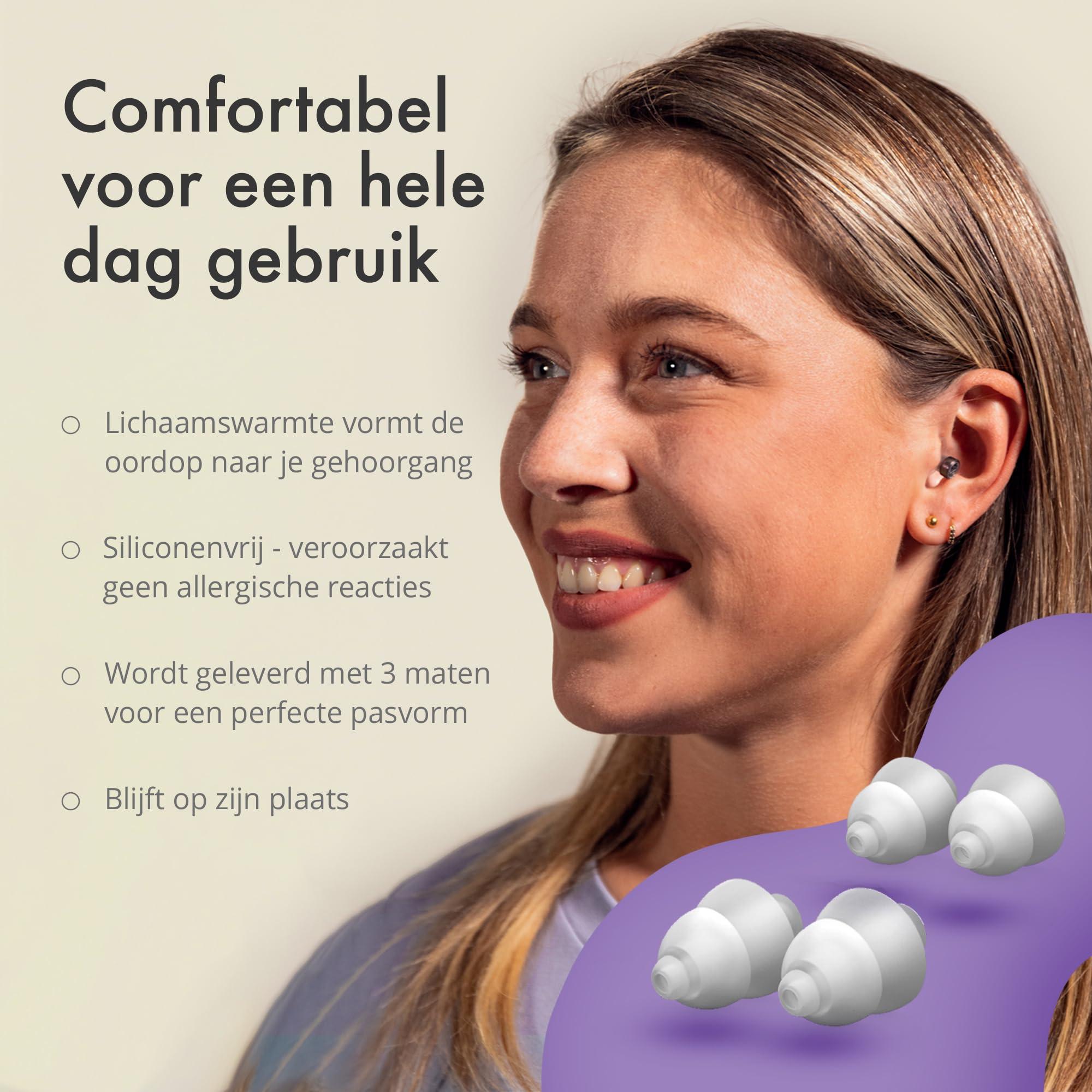 Alpine Alpine ClearTone - High Fidelity Ear Plugs for Concerts, Noise Sensitivity and More - 21dB - Soft & Comfortable - Comes with 3 Sizes: S/M/L - Earplugs for Noise Reduction - Mica