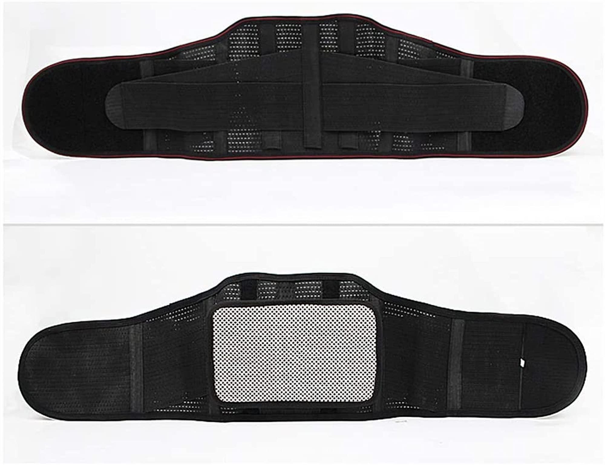 XMSM Breathable Lumbar Back Support Belt Women Men Lower Back Brace Adjustable Straps Support Plate for Back Pain & Stress Relief (Size : X-Large)