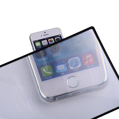 yueton yueton 5pcs 3X Magnifying Lens Magnifier Fresnel Lens for Reading