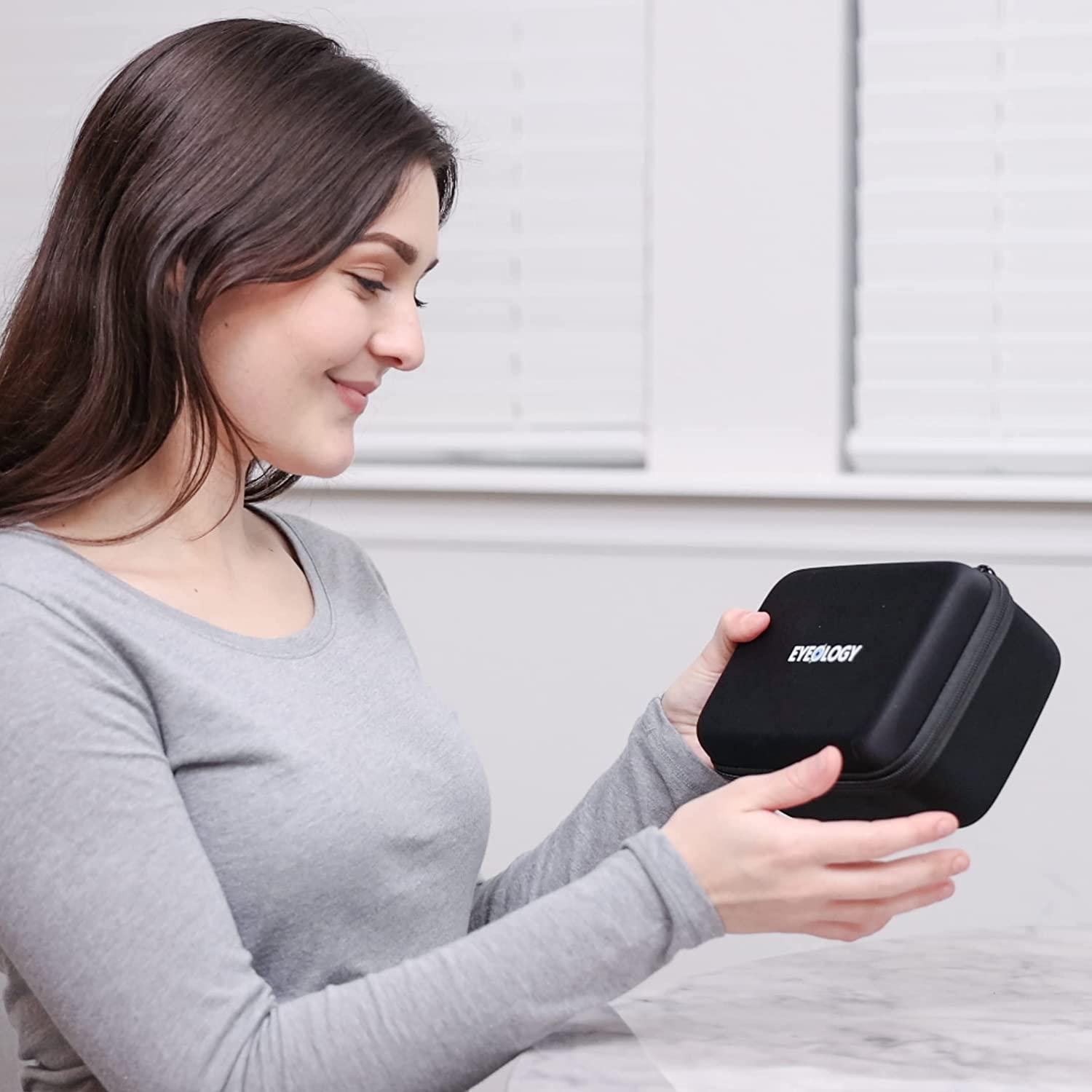 Eyeology Eyeology Eye Massager, Heated Eye Mask for Migraines Eye Strain Dark Circles, Eye Relax, Pink