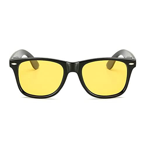 willochra Anti-Glare Night Vision Polarized Reading Glasses for Men Women Sports full lens Sunglasses Readers Anti-Glare goggles (black yellow, 0, multiplier_x)