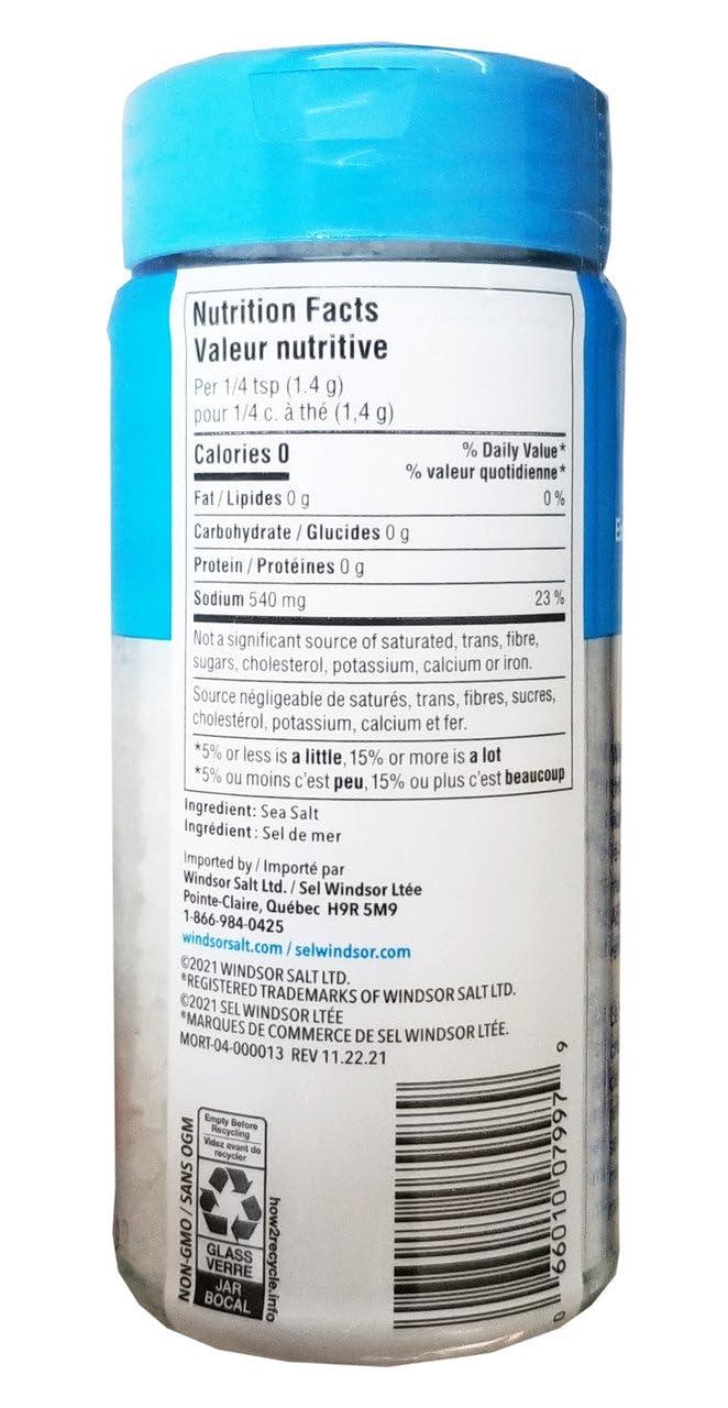 Windsor Salt Ltd./Sel Windsor Ltée Windsor Natural Sea Salt, Grinder Refill, Extra Coarse, 255g/8.9 oz., {Imported from Canada}