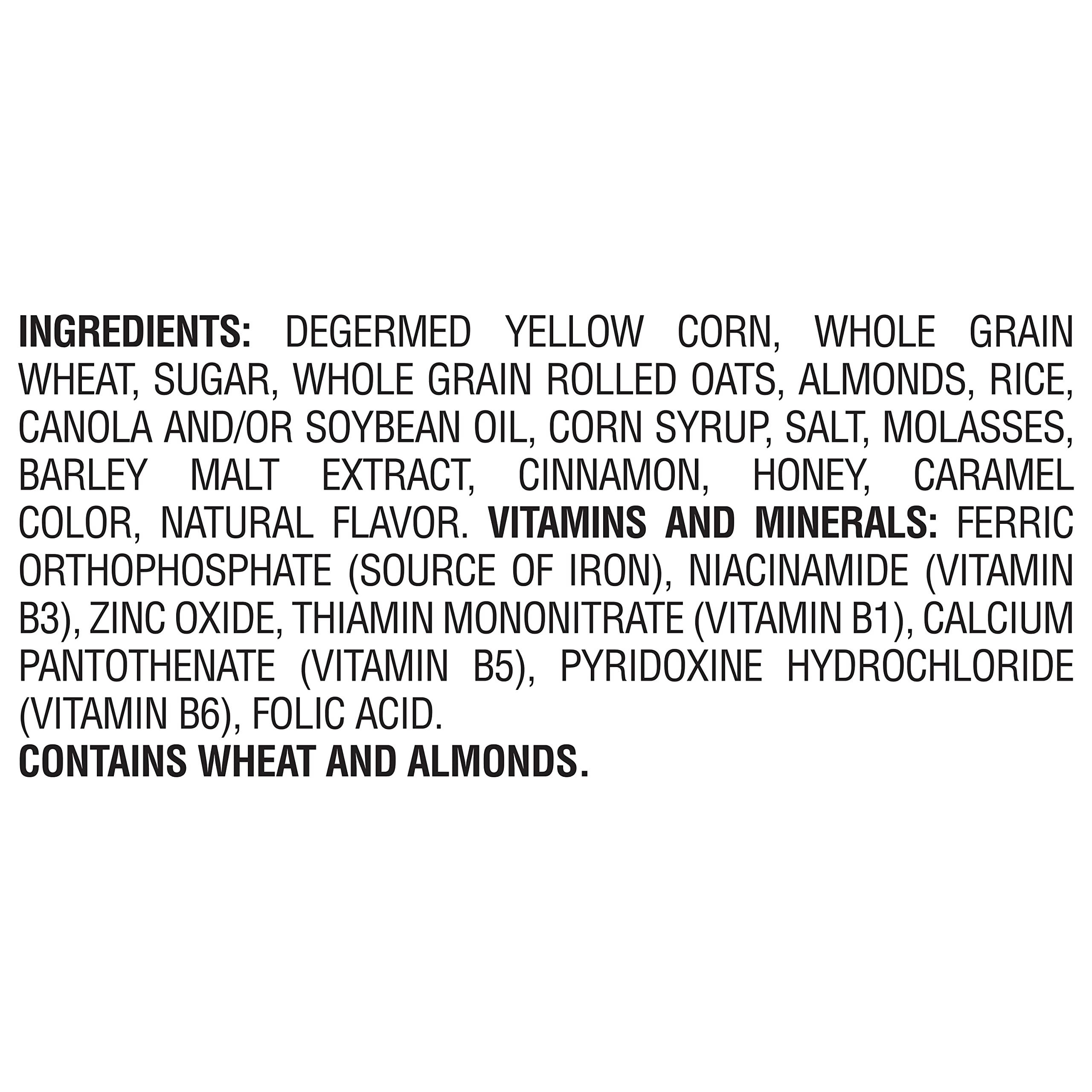 Post Post Honey Bunches of Oats with Almonds Breakfast Cereal, Honey Cereal with Granola Clusters and Sliced Almonds, Small Cereal Cup Size for Easy On-The-Go Breakfast, 2.25 OZ Cereal Cup (Pack of 12)