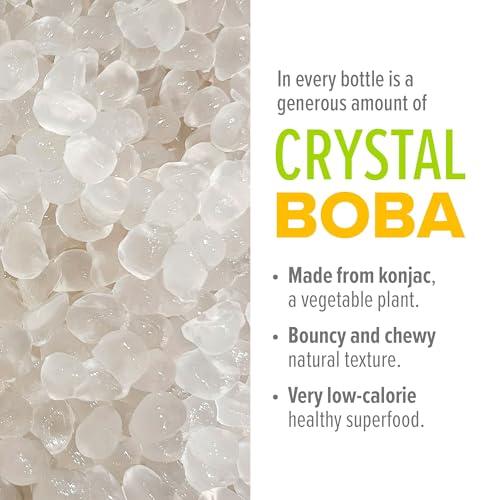 FS FS Simple Boba | Natural Bubble Tea or Juice with Healthy Konjac Crystal Boba Pearls | NO Artificial Ingredients or Preservatives | 0% Fat, Dairy-Free, Gluten-Free, Vegan | 12oz Bottles (Marvelous Mango Juice, 6 Pack)