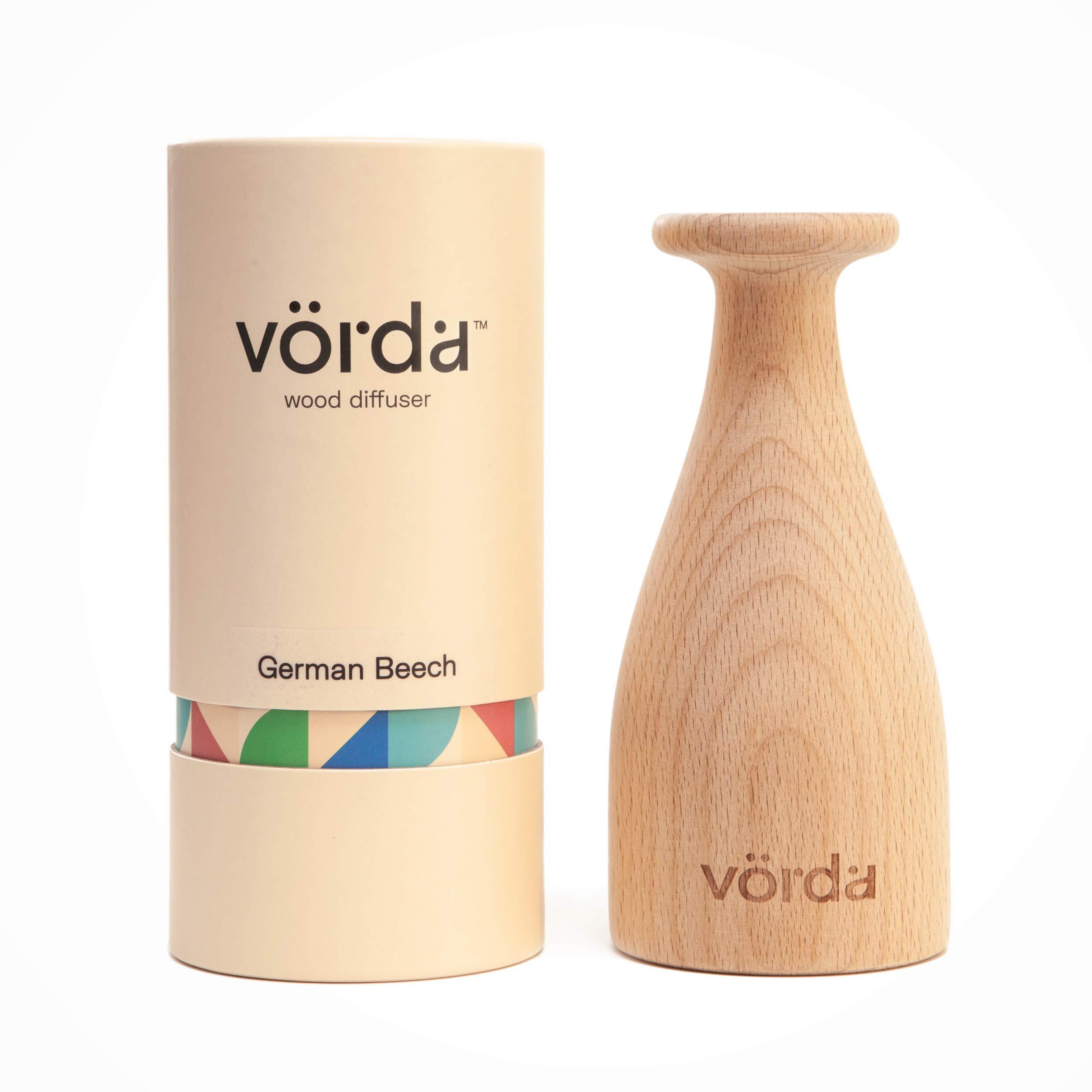 VORDA Vorda Handcrafted German Beech Wood Diffuser (Large), Made from German Beech, Natural and Safe, No Cords, No Plugs, No Electricity Needed, Flameless and Quiet, Convenient