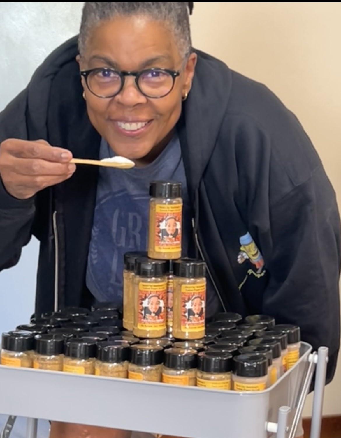 Steel City Mukbang\'s Lemon Pepper Krrrak Steel City Mukbang\'s Lemon Pepper Krrrak, Seasoning, Spices,Wing Crack, LPK, Wing Dust, Meat Topping, Great on Fruit and Veggies, Holiday Gift Idea, 1ct pkg size. Low Sodium, Universal Flavor, Unique