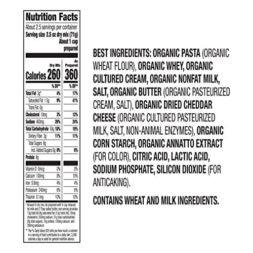 Annies Annies Macaroni Classic Cheddar Organic Mac and Cheese Dinner with Organic Pasta, 6 OZ