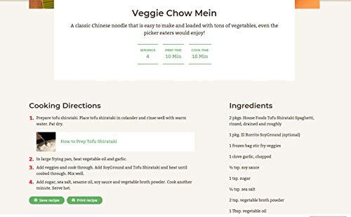 House House Foods Tofu Shirataki Spaghetti Shaped Noodle, Gluten Free, Non GMO, 8 Ounces (Pack Of 12)