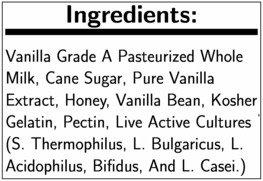 Noosa Yoghurt Noosa 4 Ounce Vanilla Yoghurt, 4 count per pack - 6 per case.