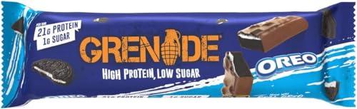 Grenade Grenade High Protein, Low Sugar Bar, Vanilla, 12 x 60g - Oreo